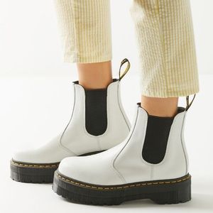 White Chelsea Doc Martens (2976 Platform)